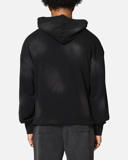 Saint Morta Gothic Zip Hoodie Sunfade Black