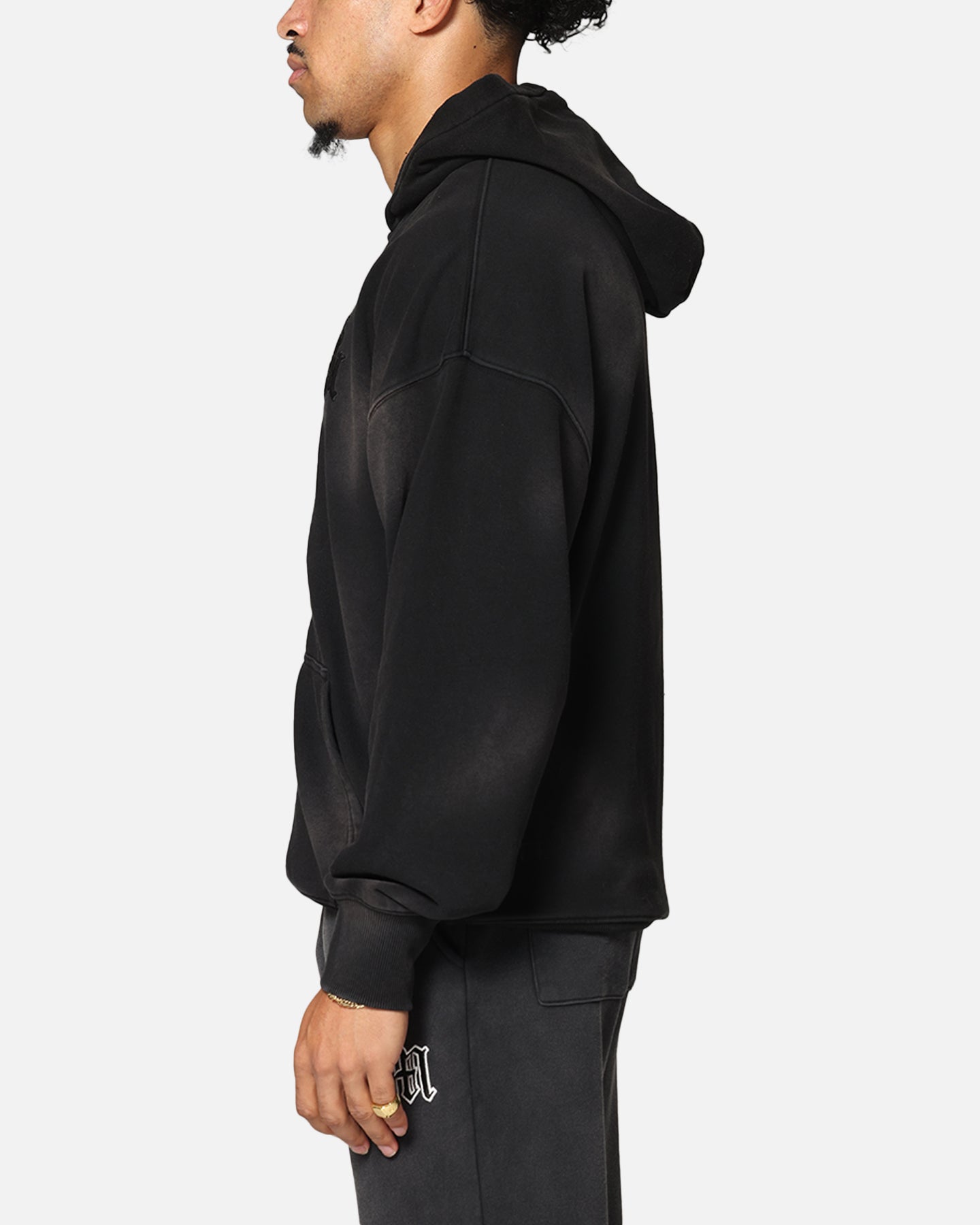Saint Morta Gothic Zip Hoodie Sunfade Black