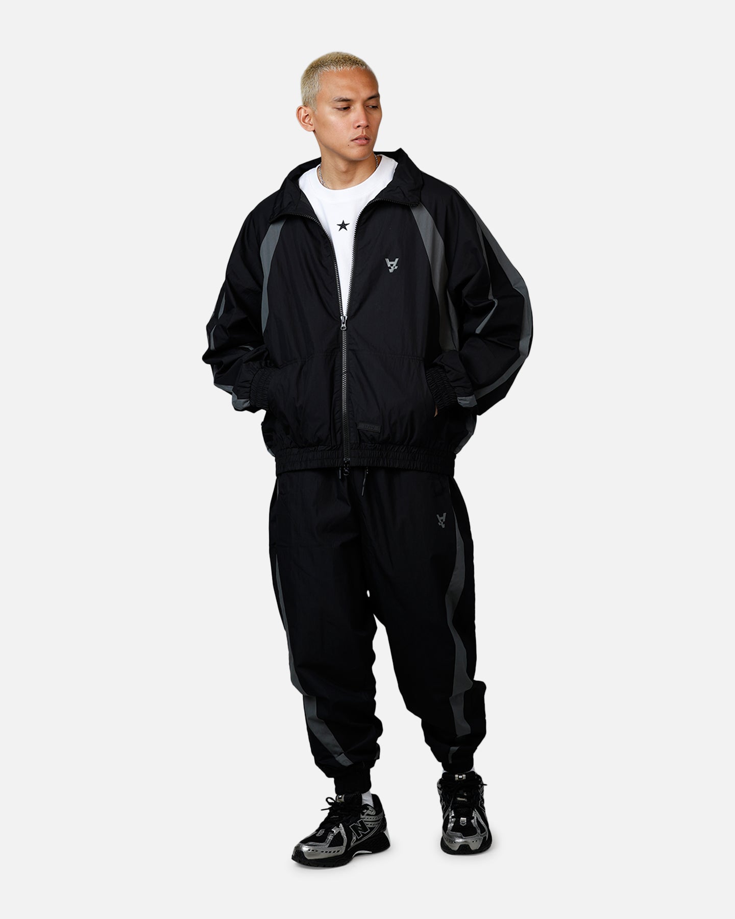 The Anti Order Acolyte Windbreaker Jacket Black/Grey