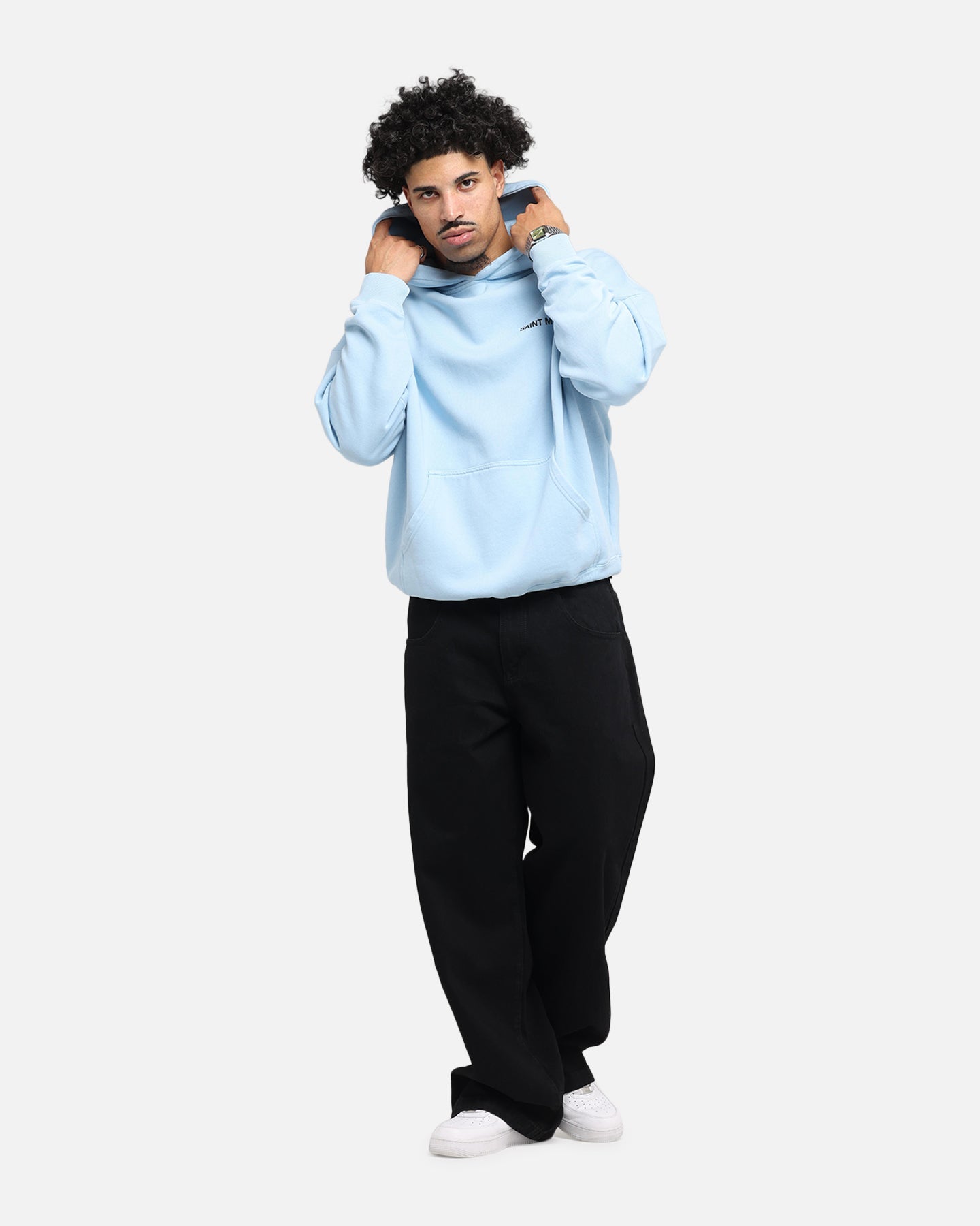 Saint Morta Awakening Boxy Hoodie Light Blue