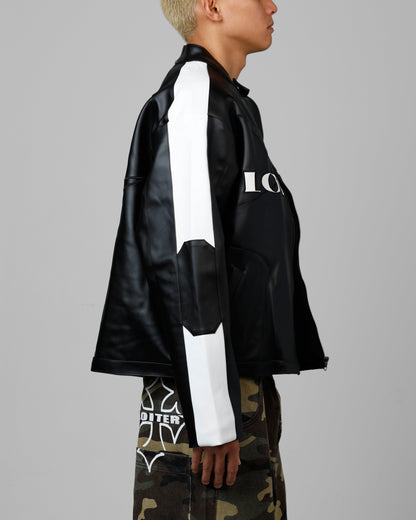 Loiter Engine Vegan Leather Jacket Black