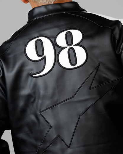 Loiter Engine Vegan Leather Jacket Black