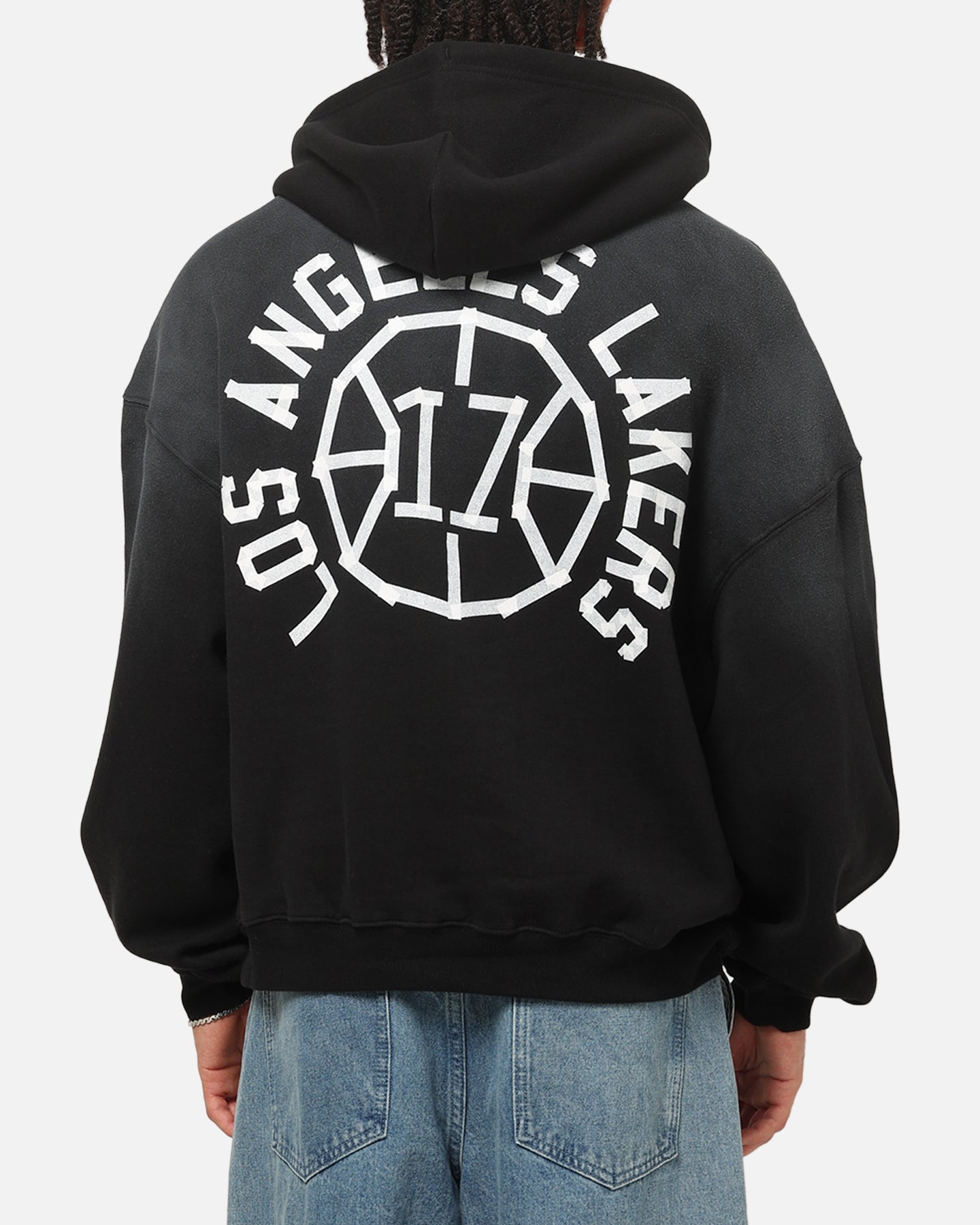 Mitchell & Ness Los Angeles Lakers Tape Hoodie Black