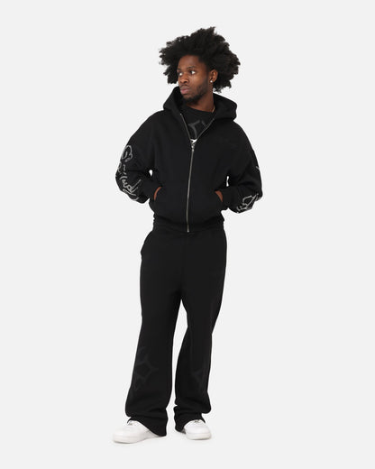 Ed Hardy Trinity Zip Hoodie Black