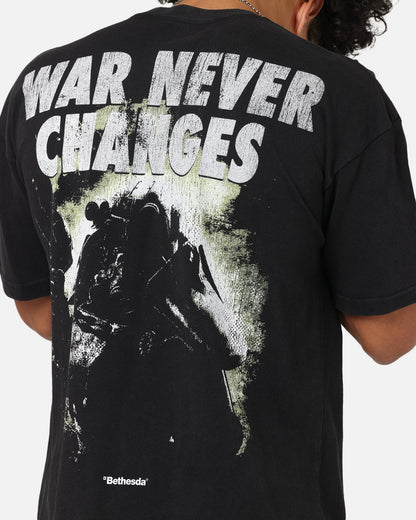 73Studio X Fallout '08 Fallout 3 Vintage T-Shirt Black Acidwash