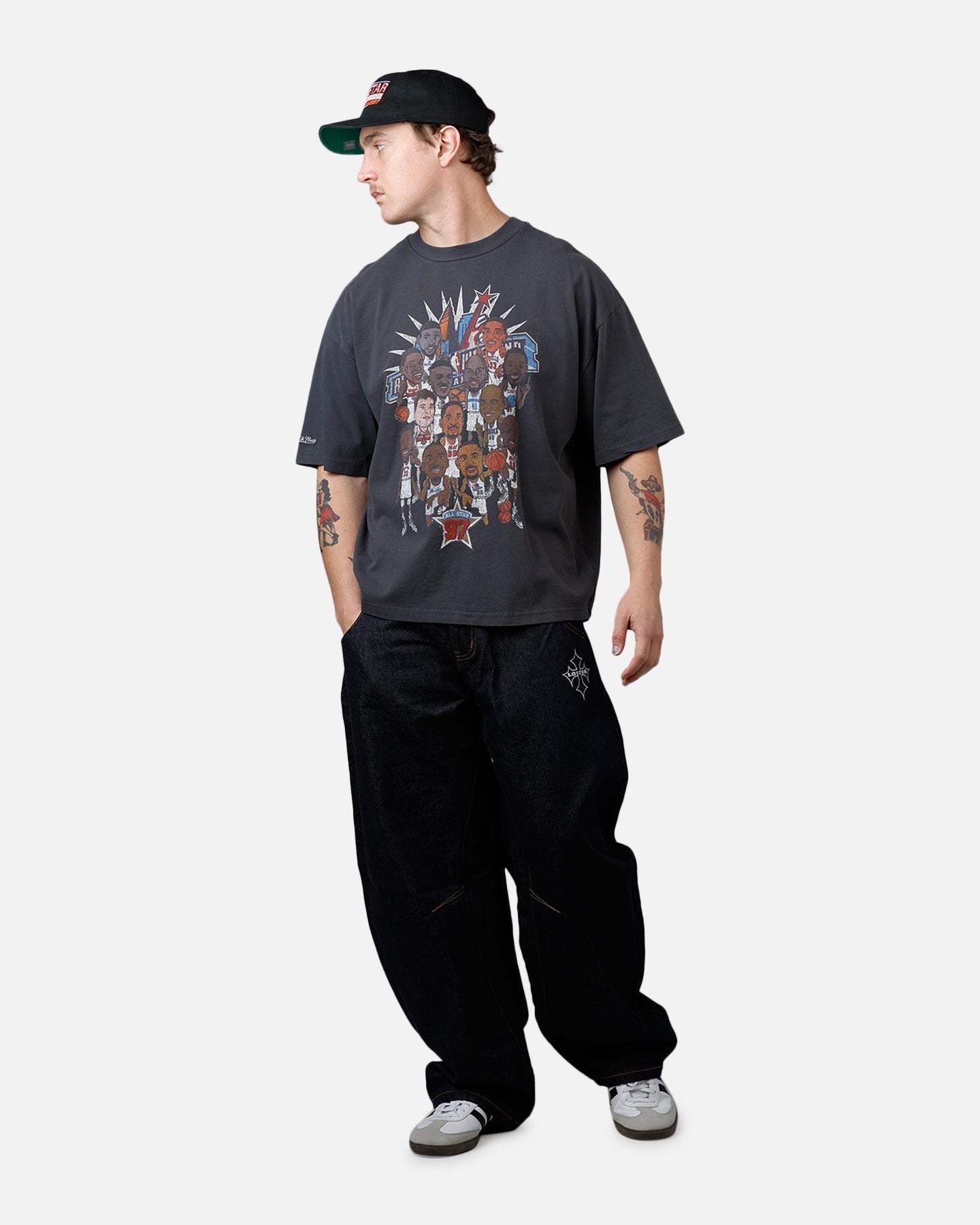 Mitchell & Ness NBA 1997 All-Star Game T-Shirt Washed Black