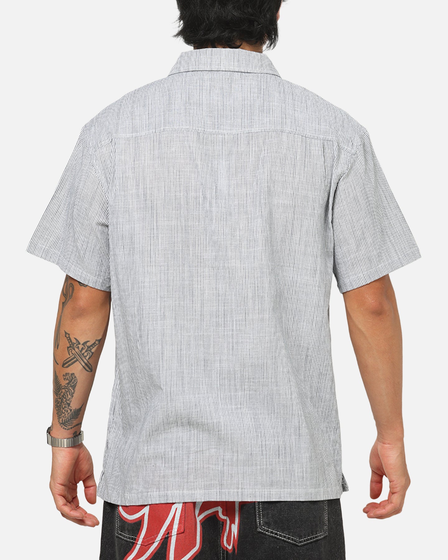 X-Large 91 Star Button Up Shirt White