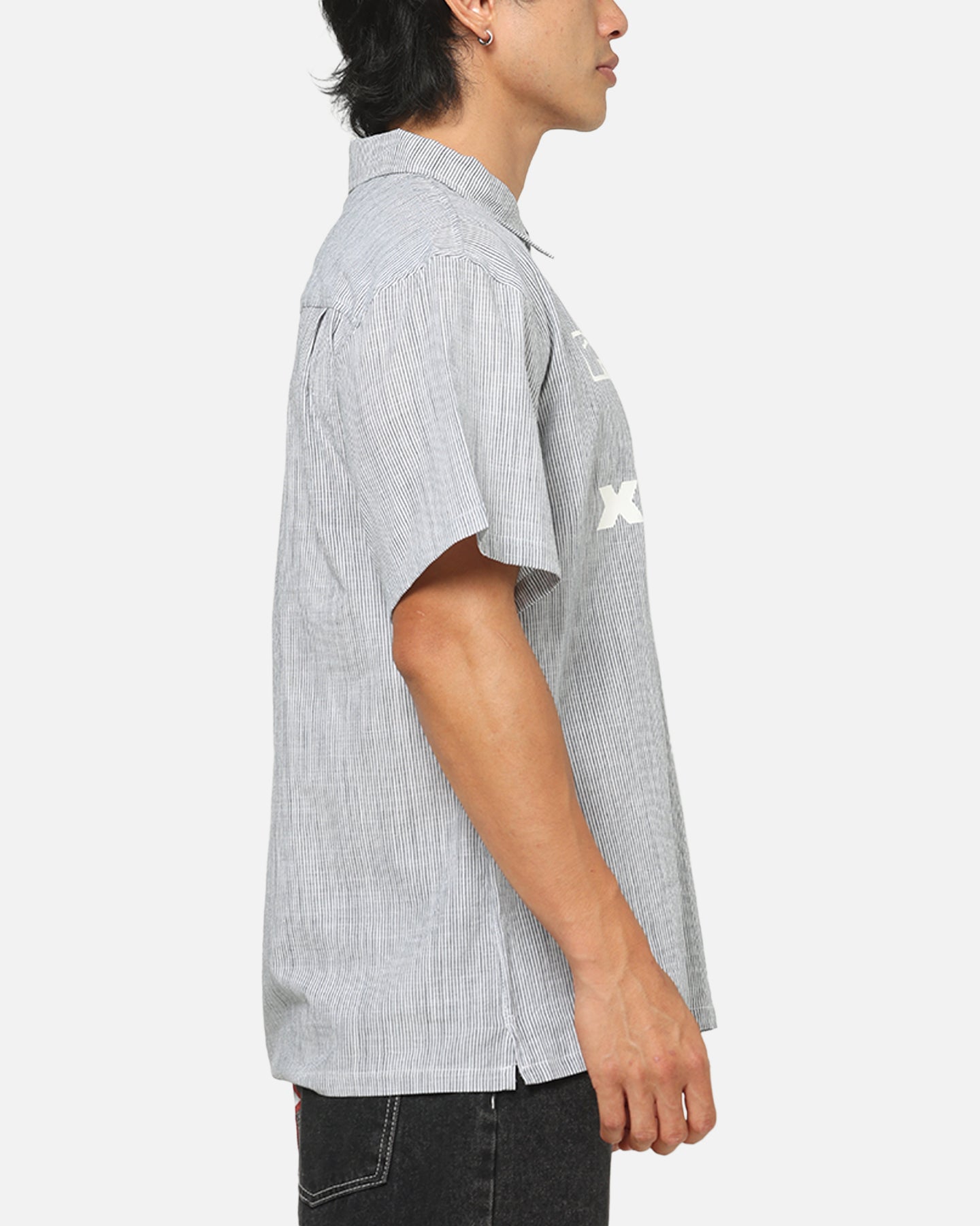 X-Large 91 Star Button Up Shirt White