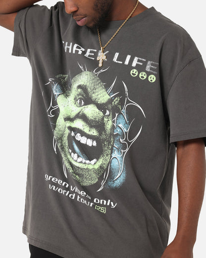 73Studio X Shrek Rave Heavy T-Shirt Black Wash
