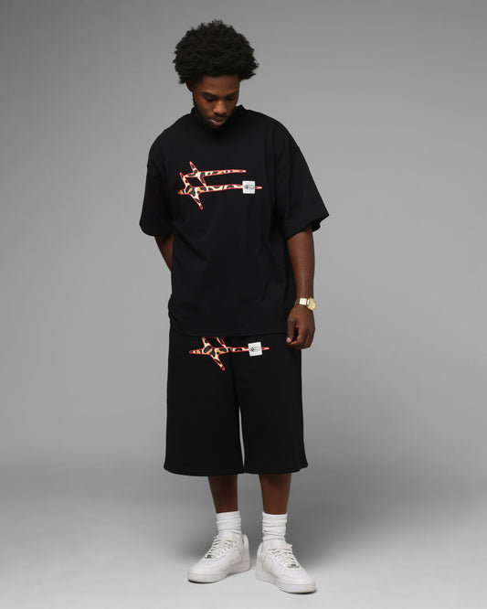 Loiter Hybrid Premium T-Shirt Black/Leopard