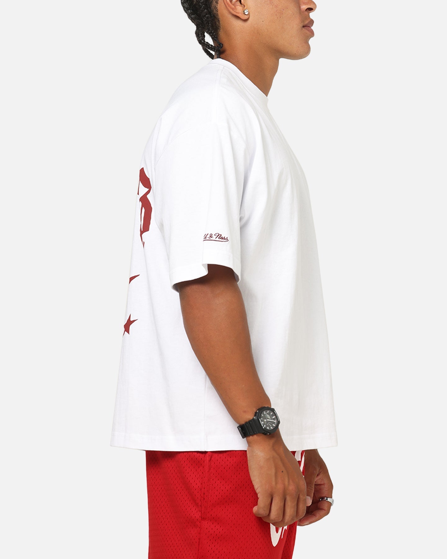 Mitchell & Ness Kansas City Chiefs Stars & Text Boxy T-Shirt White