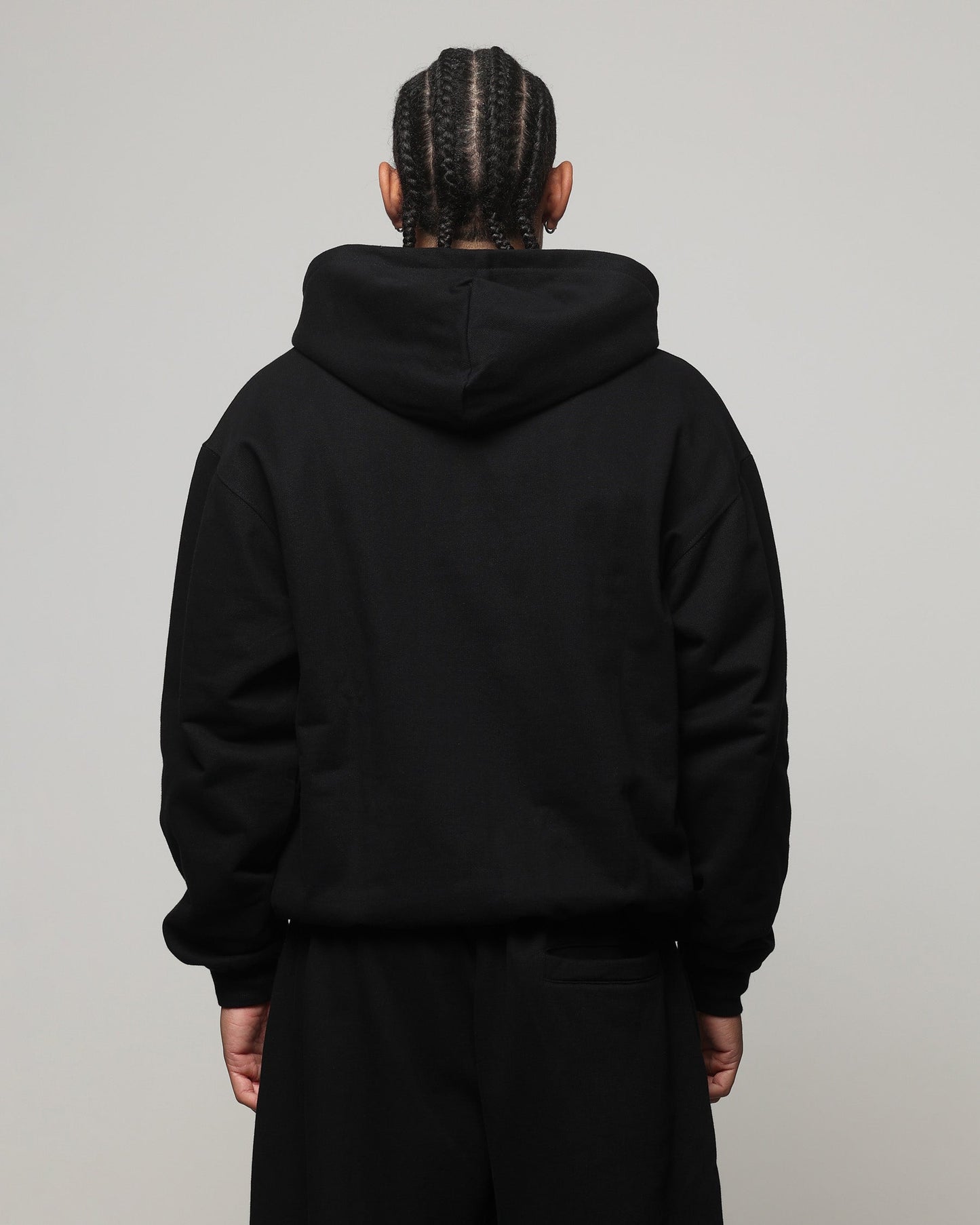 American Thrift Zip Hoodie Black