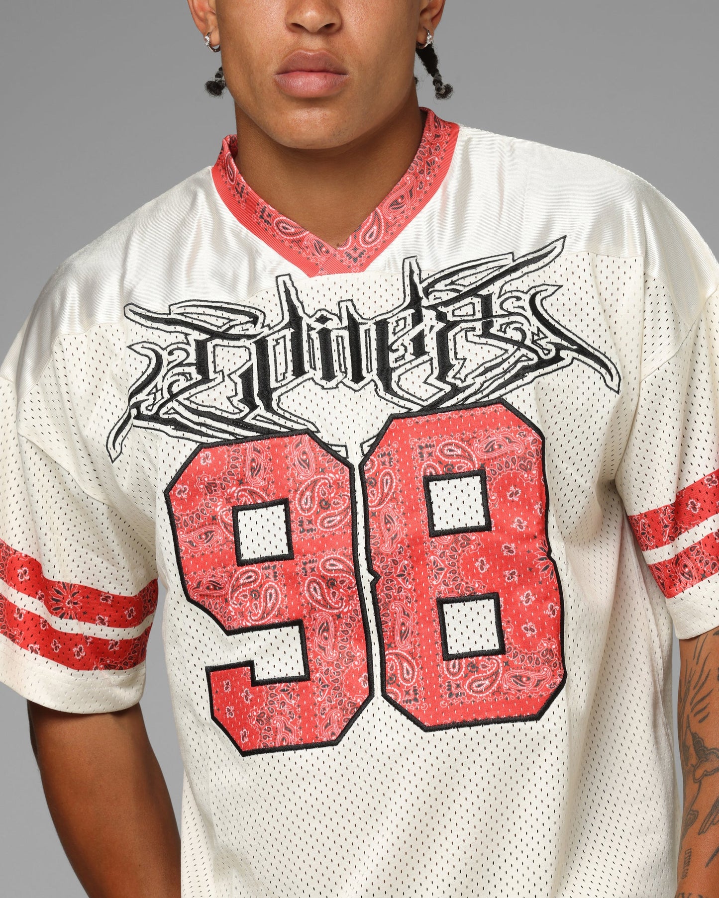 Loiter Hardcore Jersey Off White/Red