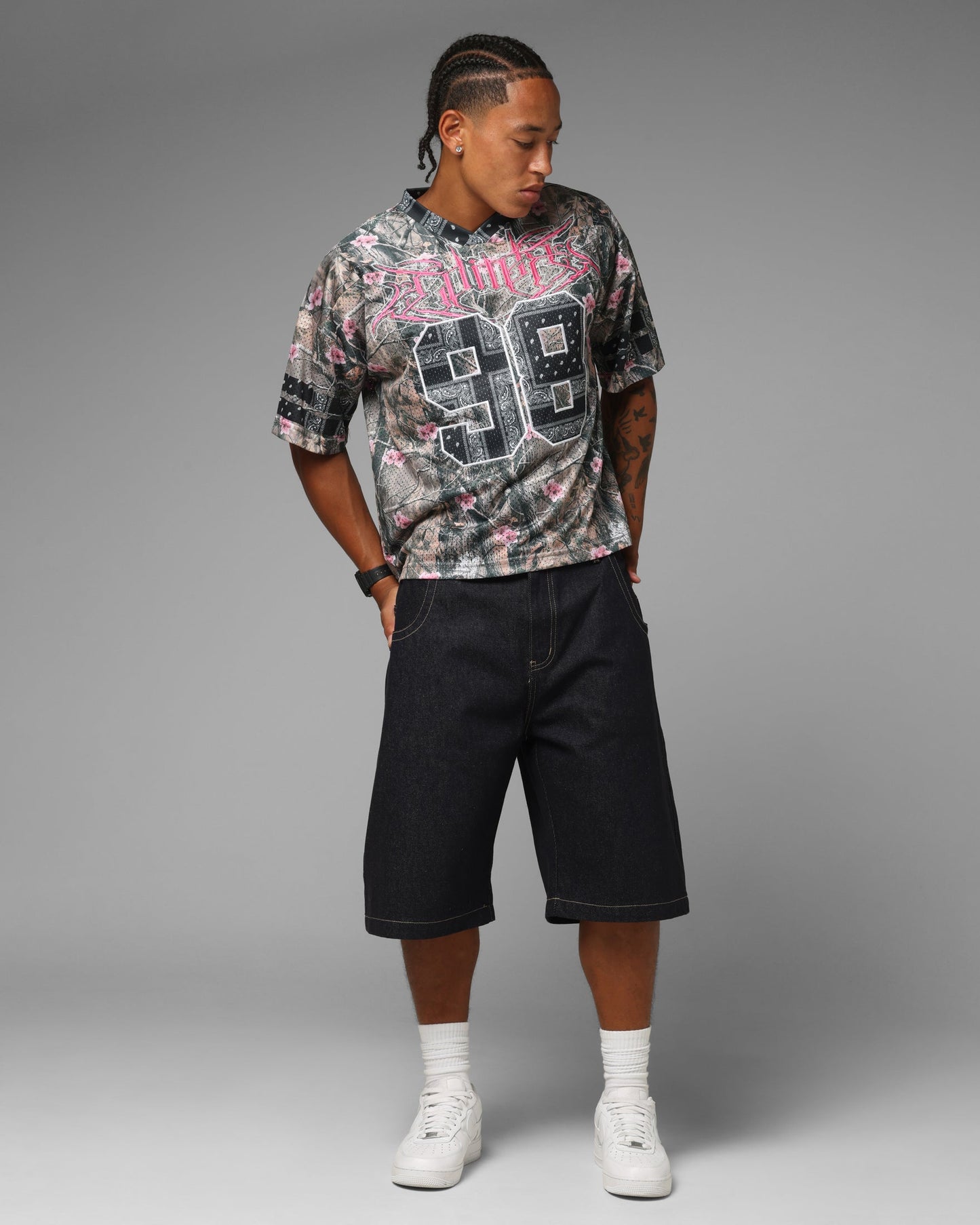 Loiter Hardcore Jersey Real Tree/Pink