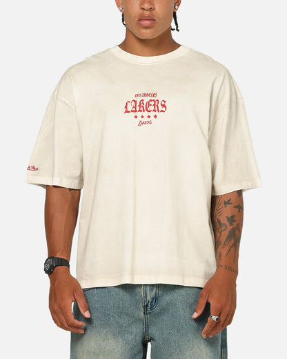 Mitchell & Ness Los Angeles Lakers Star T-Shirt Vintage White