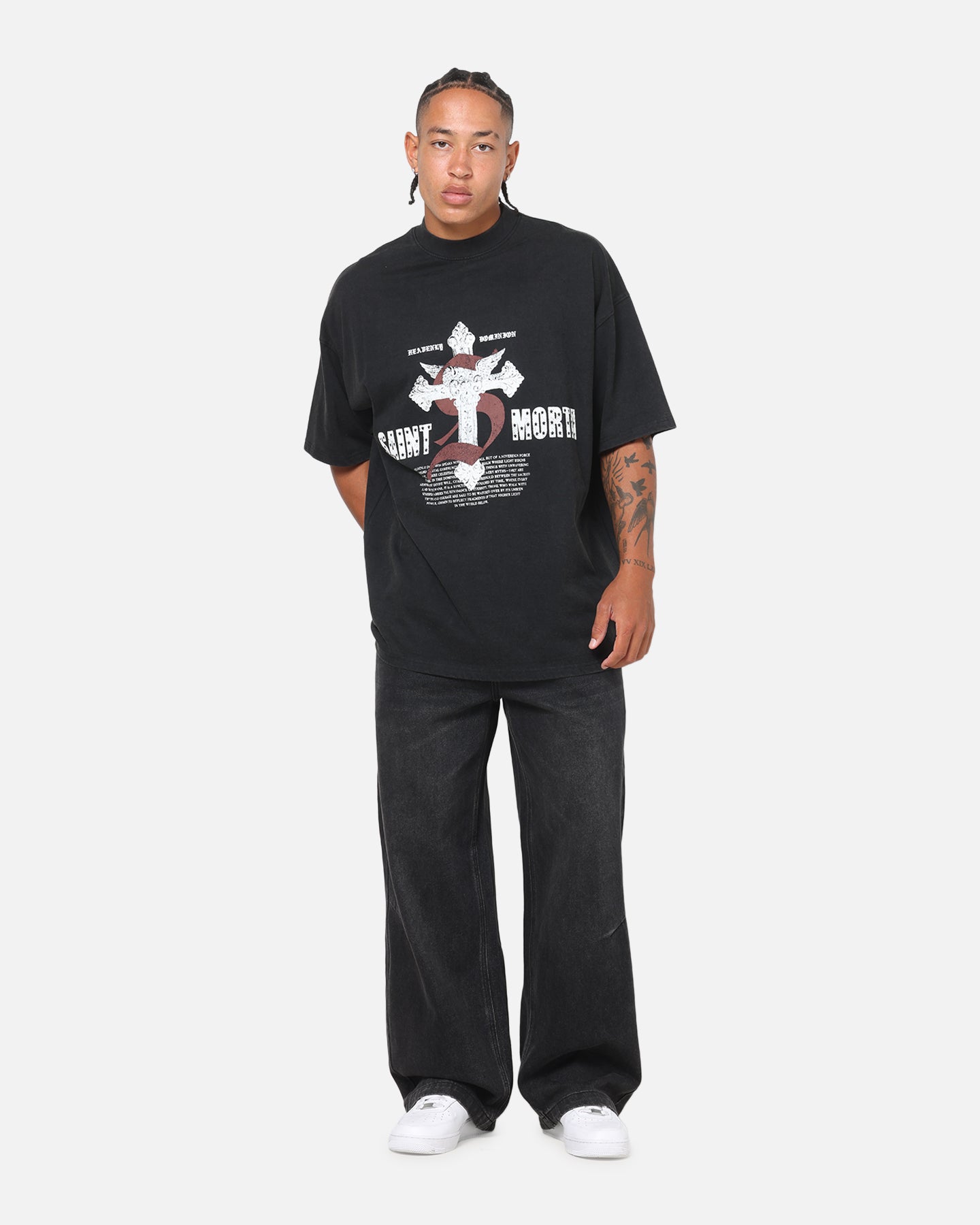 Saint Morta Heavenly Dominion T-Shirt Black Wash