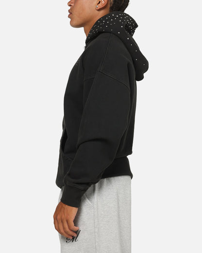 Saint Morta Divine Riot Zip Hoodie Black Wash