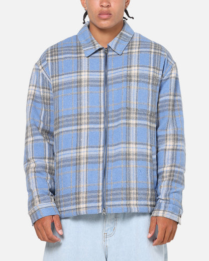 Saint Morta Plaid Zip Jacket Blue