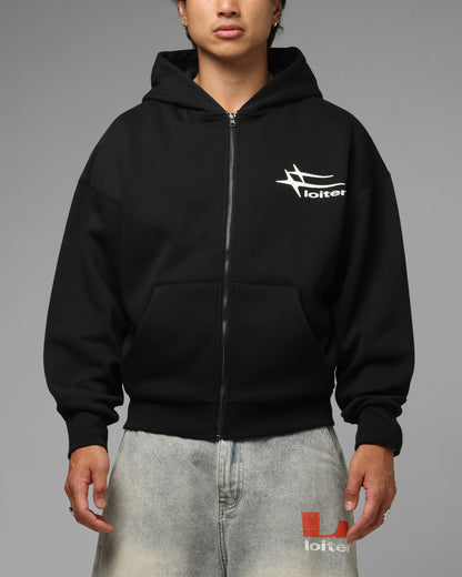 Loiter Ultra Hybrid Zip Hoodie Black/Camo