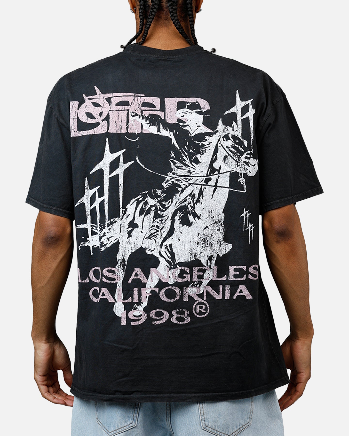 Loiter Dustborn T-Shirt Black Acidwash