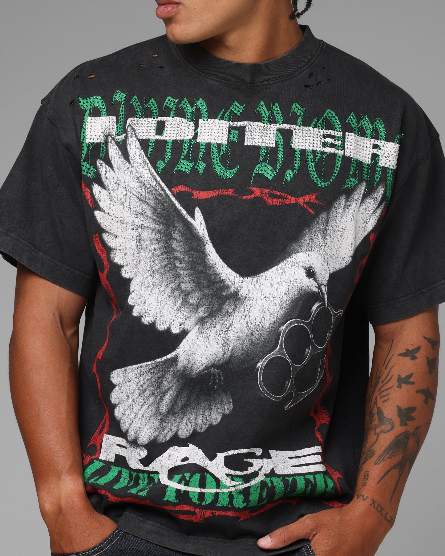 Loiter Freedom Vintage T-Shirt Black