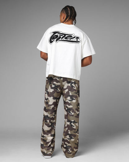 Loiter Jet Stream Chenille T-Shirt Off White