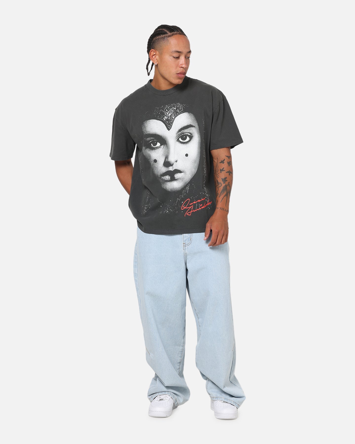 73Studio Star Wars Queen Amidala Heavy T-Shirt Black Wash