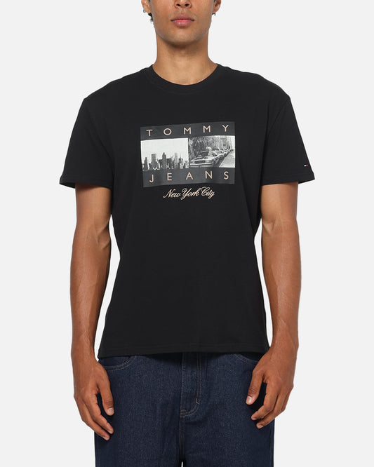 Tommy Jeans Photo Flag T-Shirt Black