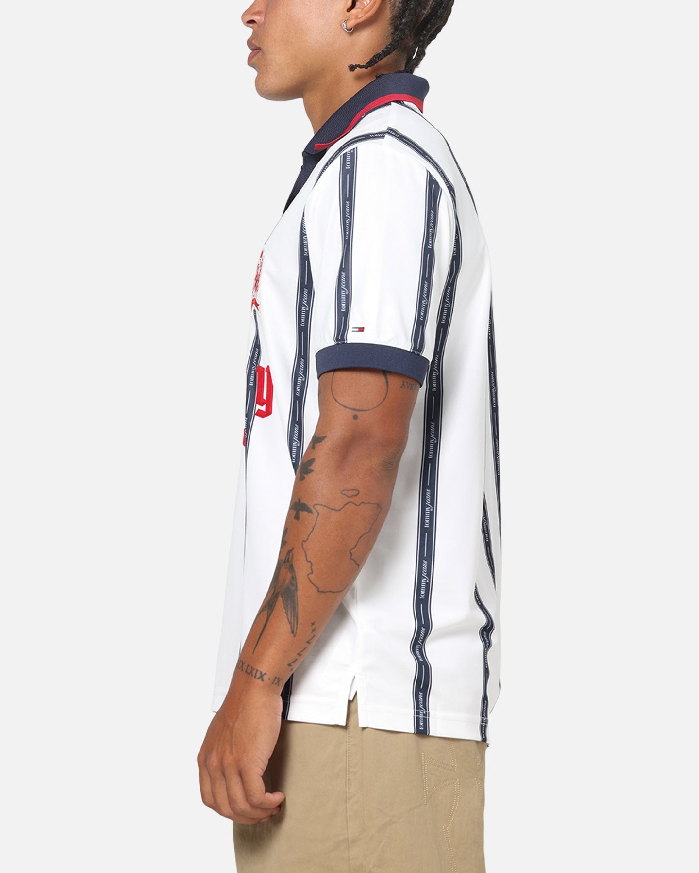 Tommy Jeans Sports Polo T-Shirt Ecru
