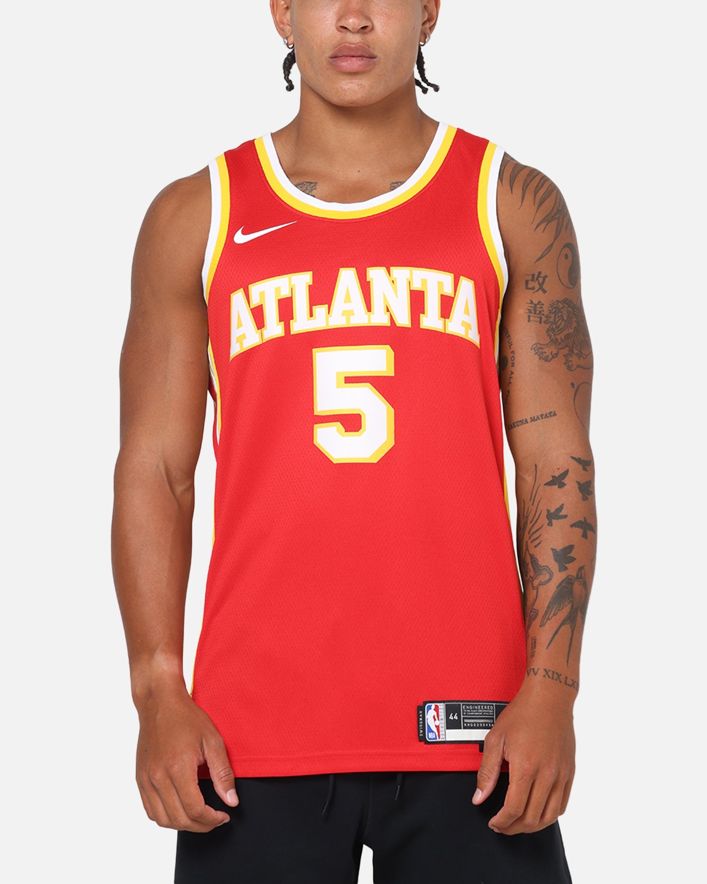 Nike Dyson Daniels Atlanta Hawks #5 Icon Edition Nike Dri-FIT NBA Swingman Jersey University Red