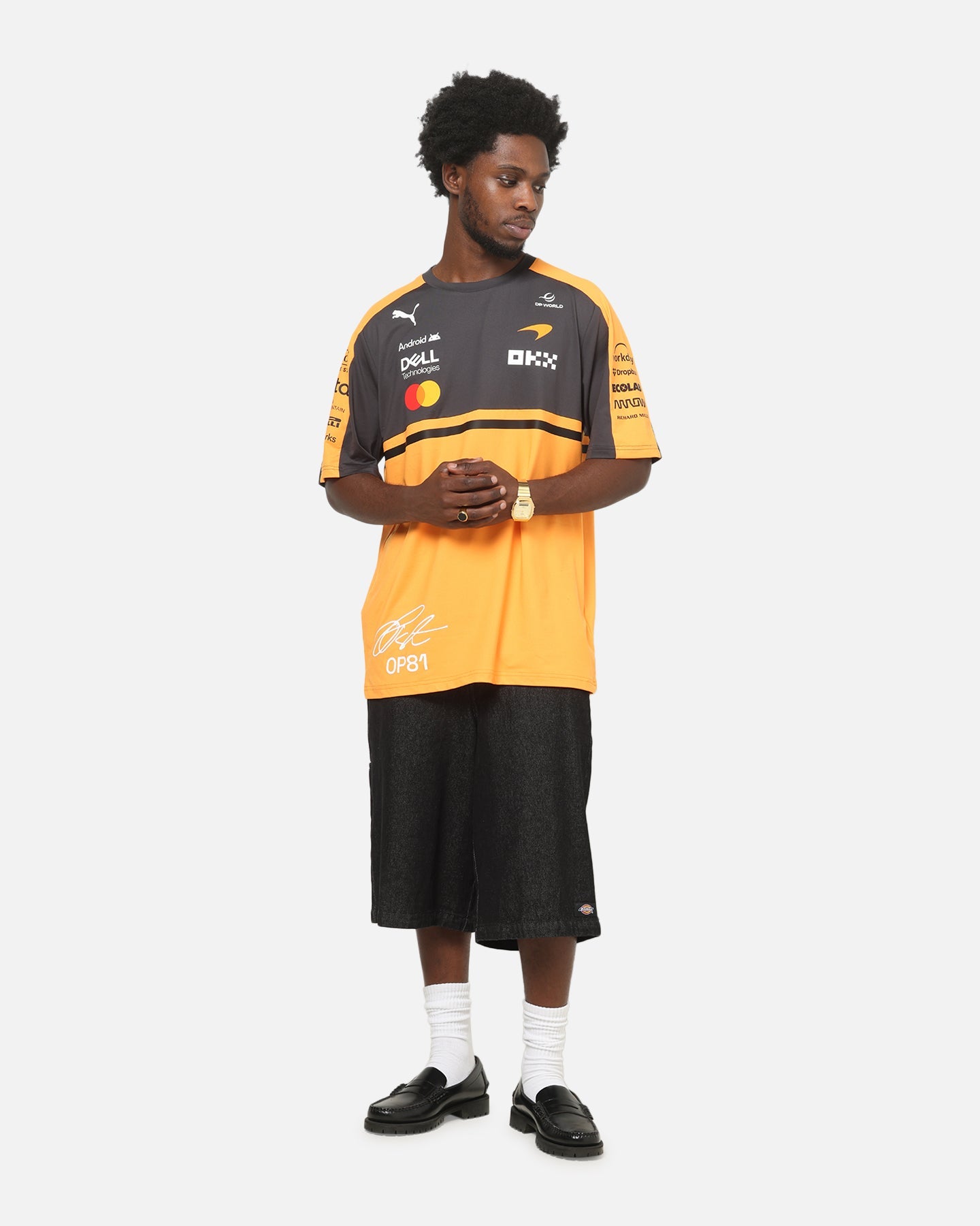 Puma X Mclaren Replica Oscar Piastri T-Shirt Papaya