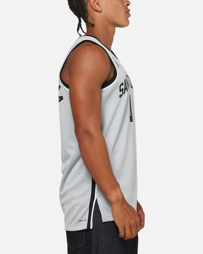 Nike Victor Wembanyama San Antonio Spurs 2025/26 Statement Edition Dri-FIT NBA Swingman Jersey Silver