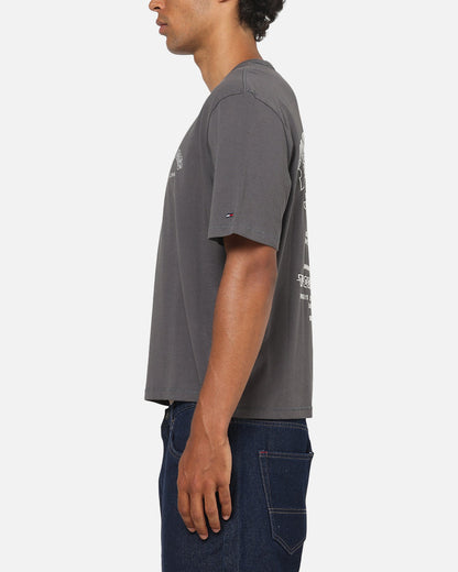 Tommy Jeans Arch Western Backprint T-Shirt Washed Black