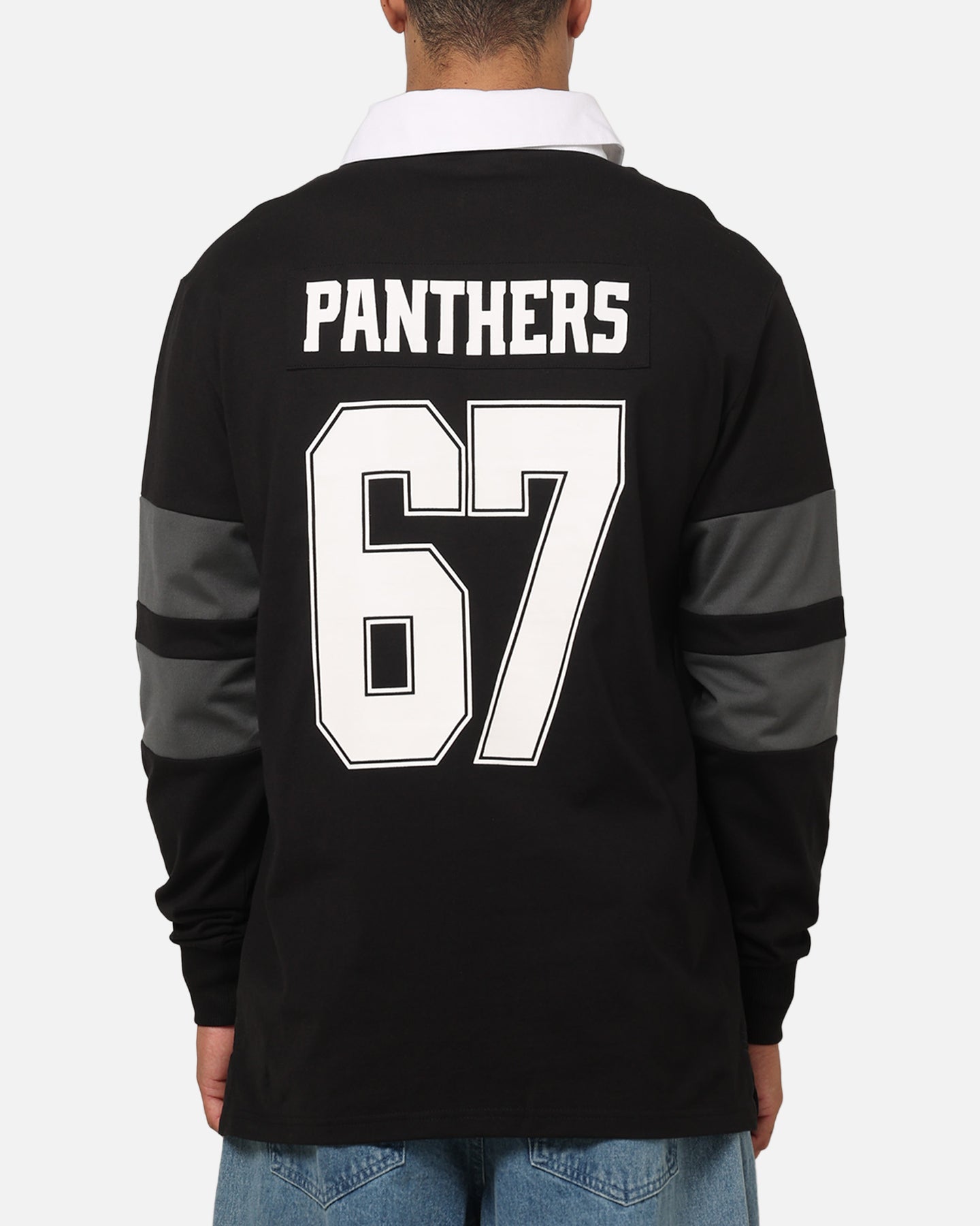 Bleacher Athletic Penrith Panthers NRL Legacy Rugby Polo Shirt Black