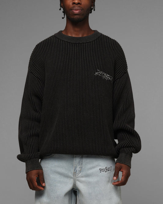 Loiter Star Born Knit Sweater Black