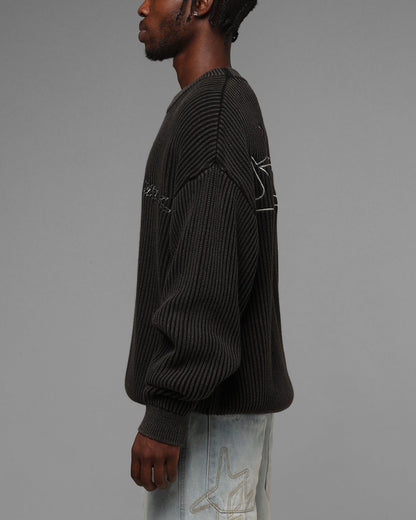 Loiter Star Born Knit Sweater Black