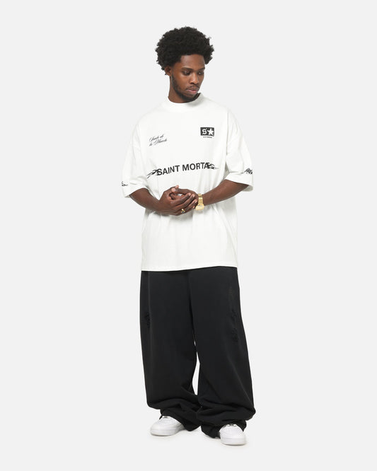 Saint Morta Speed Racing Boxy T-Shirt Off White