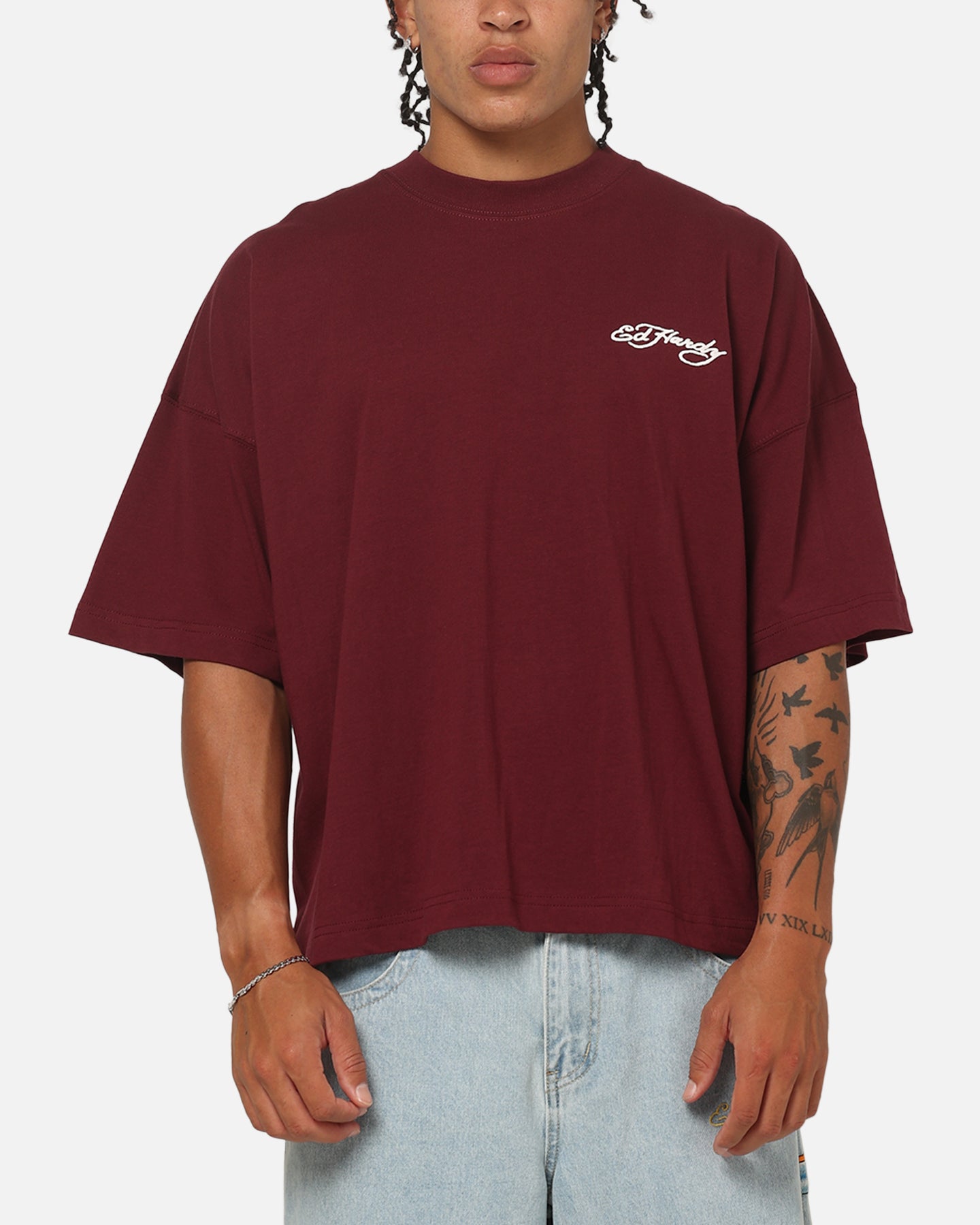 Ed Hardy Fade T-Shirt Wine