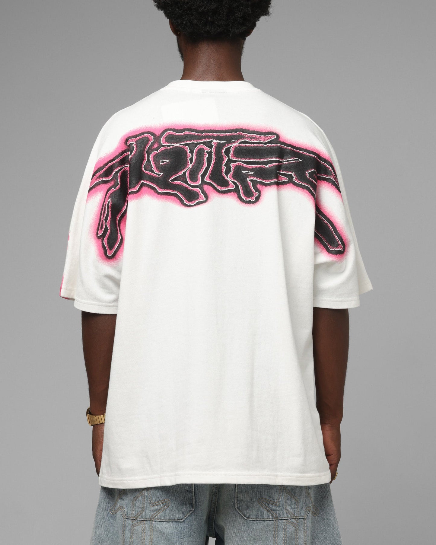 Loiter Airbrush Boxy T-Shirt White