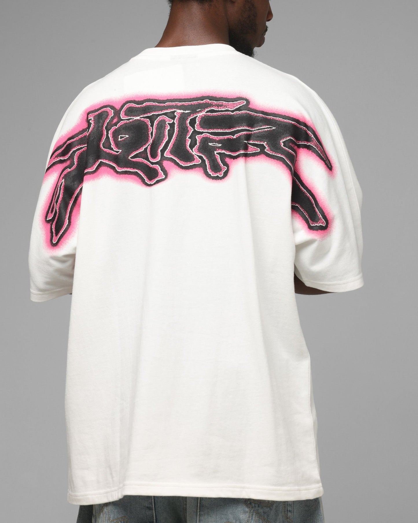 Loiter Airbrush Boxy T-Shirt White