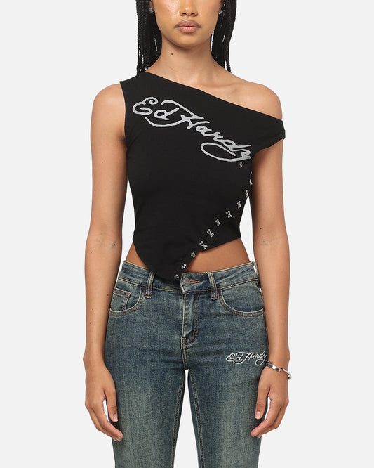 Ed Hardy Women's Hooked Aline T-Shirt Black