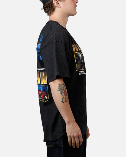 73Studio Marvel Iron Man T-Shirt Black Acidwash