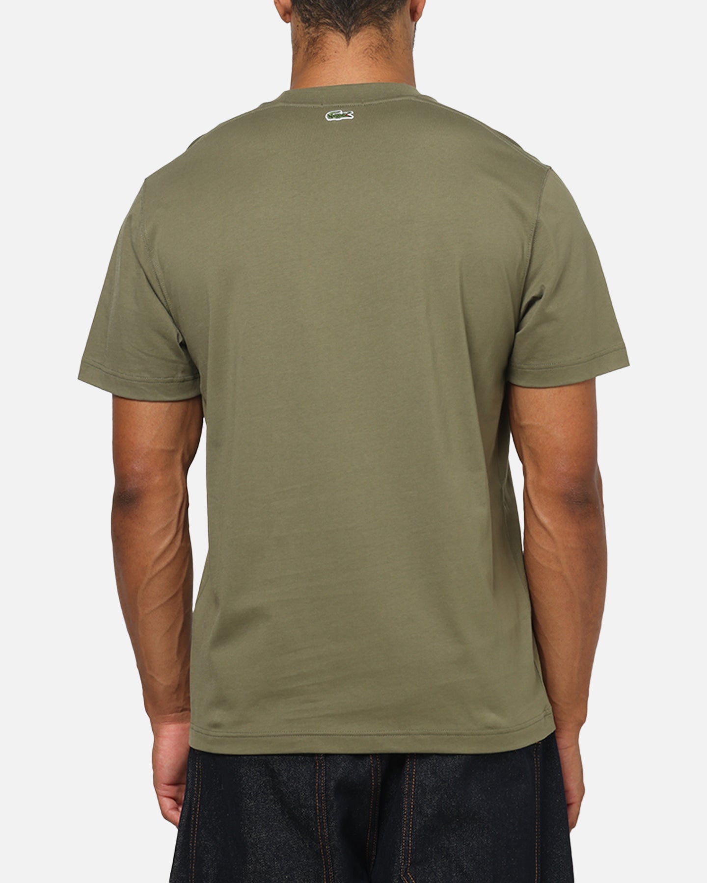Lacoste Soft Branding Croc Logo T-Shirt Olive