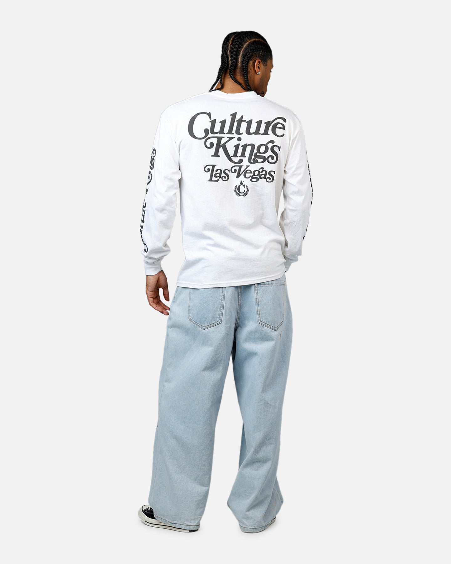 Culture Kiings Las Vegas Long Sleeve T-Shirt White
