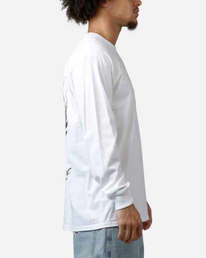 Culture Kings Smoke Long Sleeve T-Shirt White