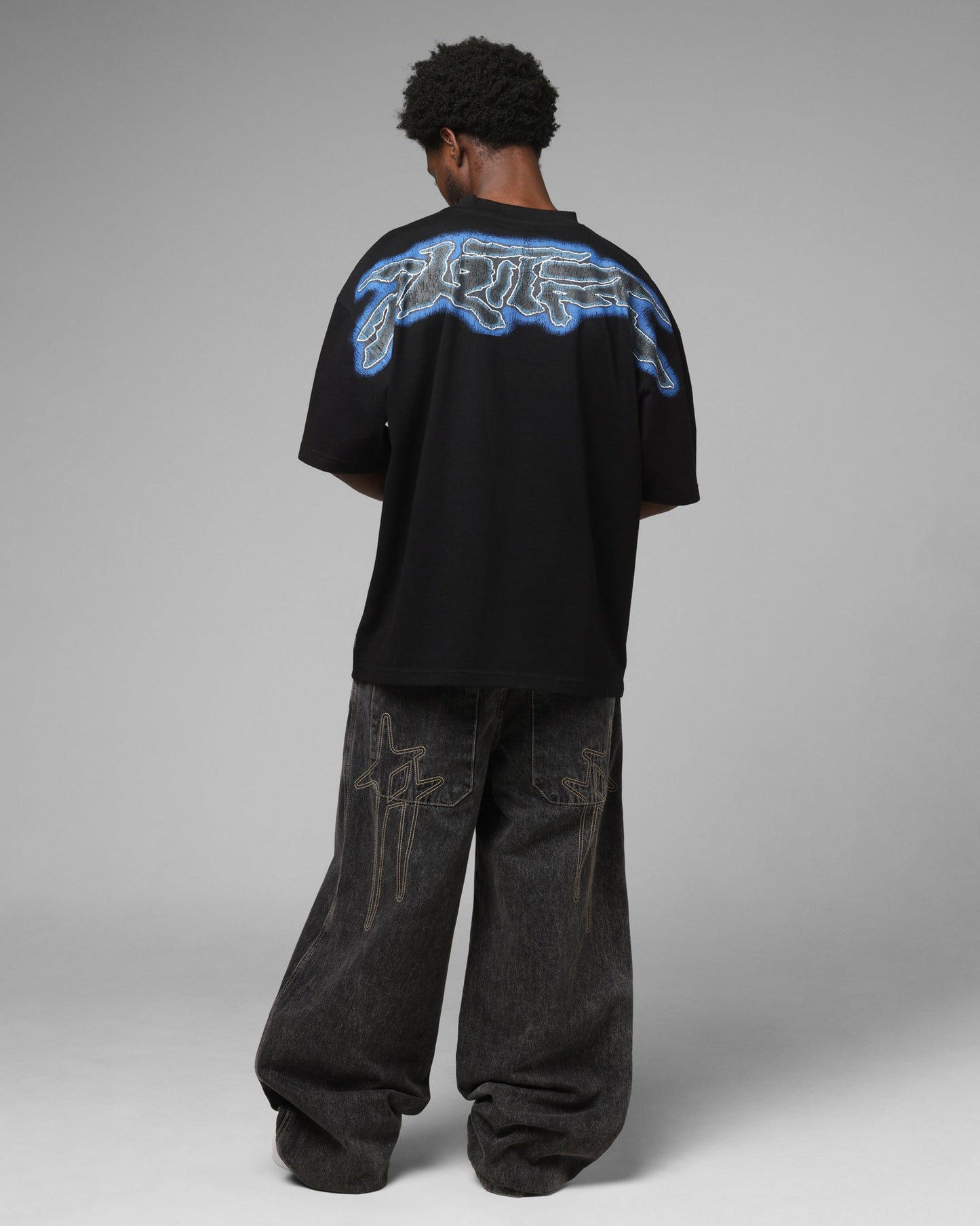 Loiter Airbrush Panther T-Shirt Black