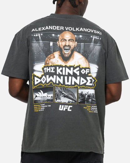 UFC By Culture Kings Alexander Volkanovski Sydney King Down Under Heavy T-Shirt Black Wash