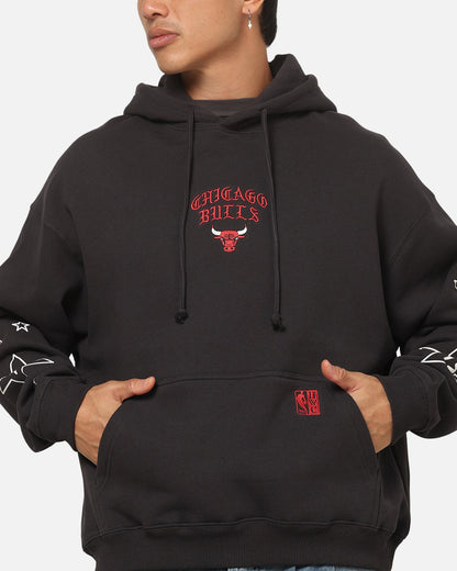 Mitchell & Ness Chicago Bulls Blackletter Champs Box Hoodie Washed Black
