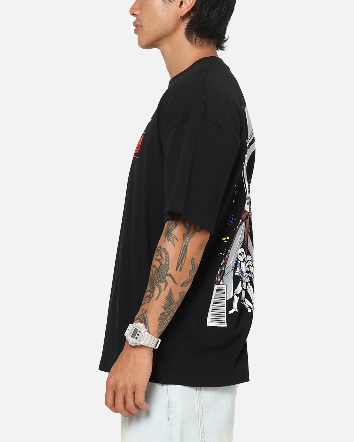 73Studio Star Wars Mando And Grogu Comic T-Shirt Black
