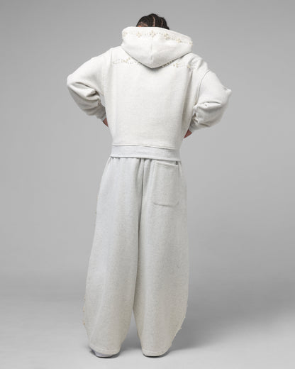 Loiter Pearl Zip Hoodie Off White